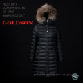 Mulheres na moda russas Long Down Jacket / Coat com Big Raccoon Fur